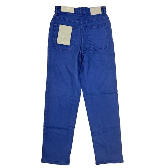 EVERLANE The Way High Straight Jean 25 Tall 25T Vivid Blue High Waist NWT B64 - Picture 3 of 6